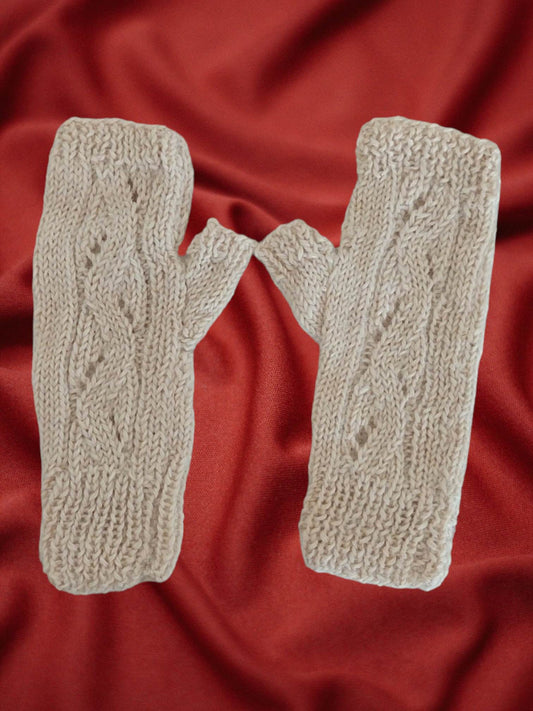 Gabi the Alpaca Fingerless Gloves